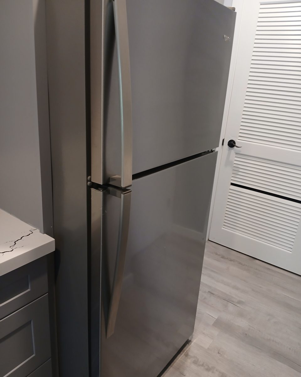 Refrigerator exterior — after cleaning