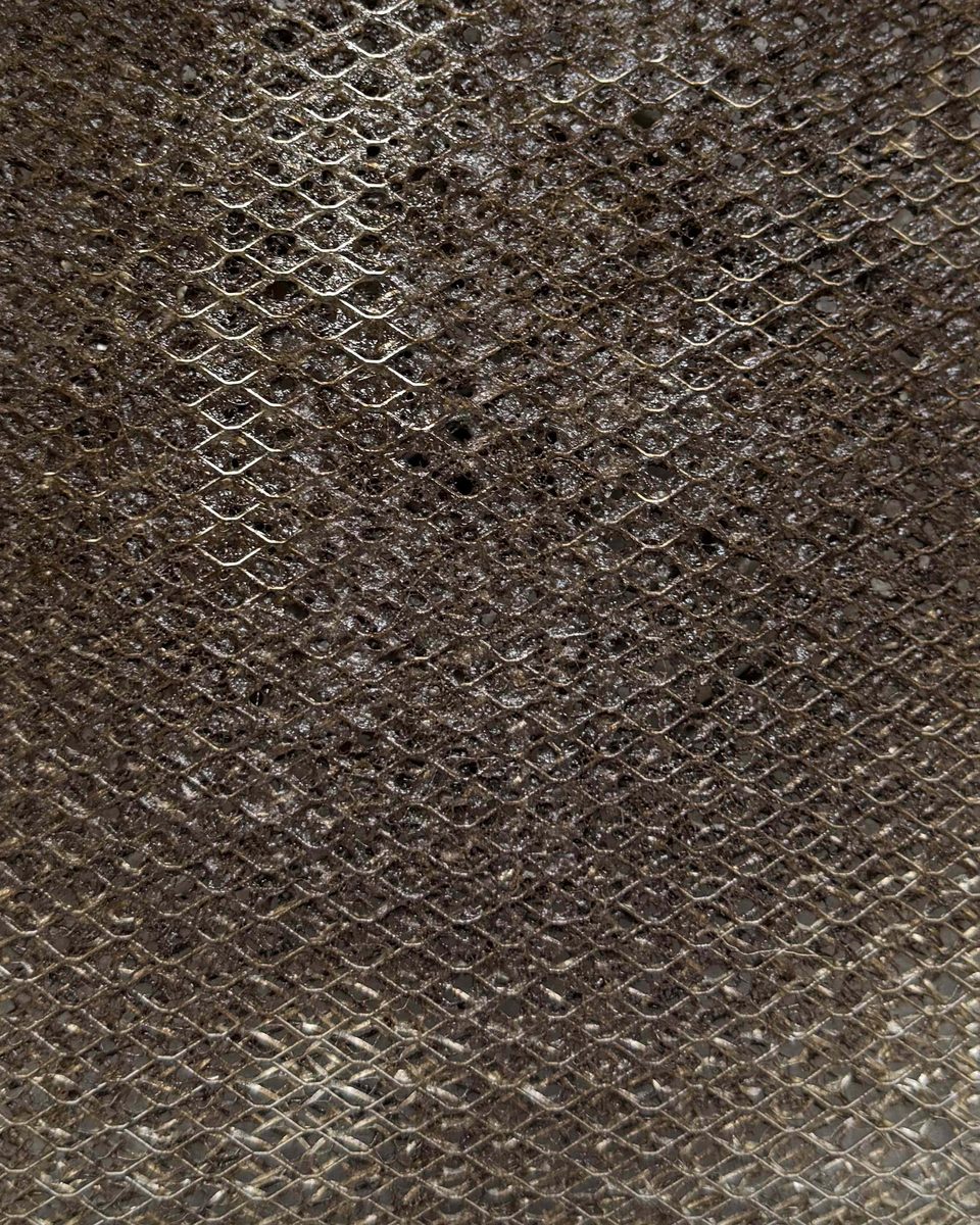 Range hood filter — before cleaning