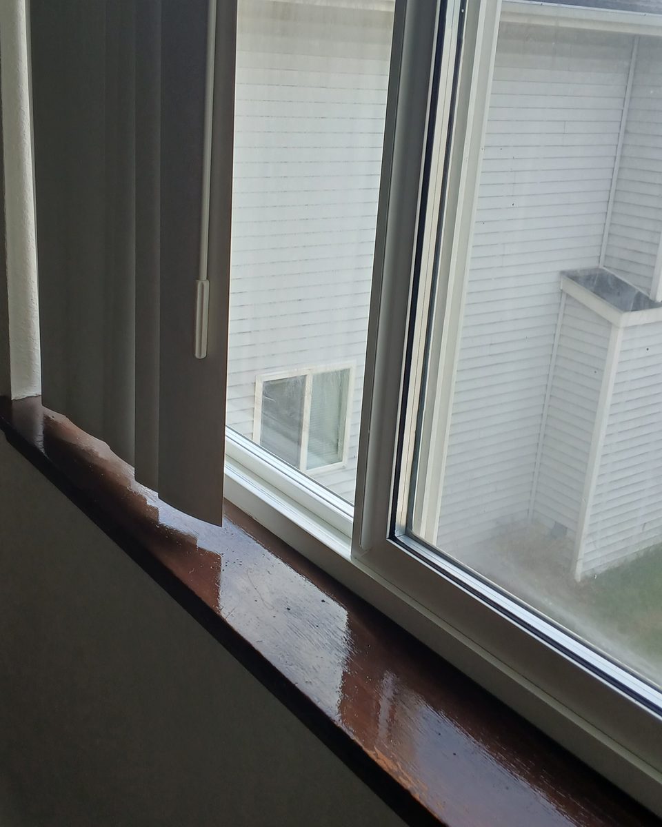Window frame — after cleaning