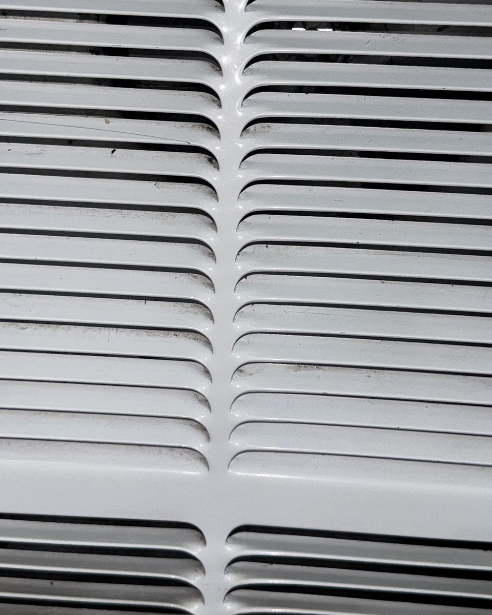 Wall vent — after cleaning